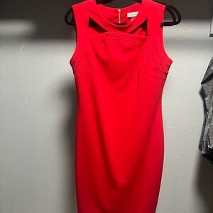 Calvin Klein Vibrant Red Mini Dress
